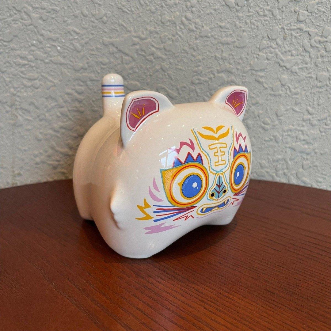 White Tiger Ceramic Coin Container “Piggy” Bank (Starbucks China Chinese Lunar New Year of Tiger Collection)