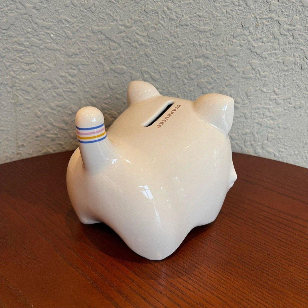 White Tiger Ceramic Coin Container “Piggy” Bank (Starbucks China Chinese Lunar New Year of Tiger Collection)